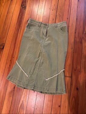 Anthropologie brand Louie corduroy skirt